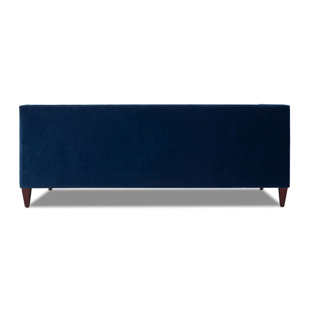Navy Blue Velvet Tufted Sofa L82128
