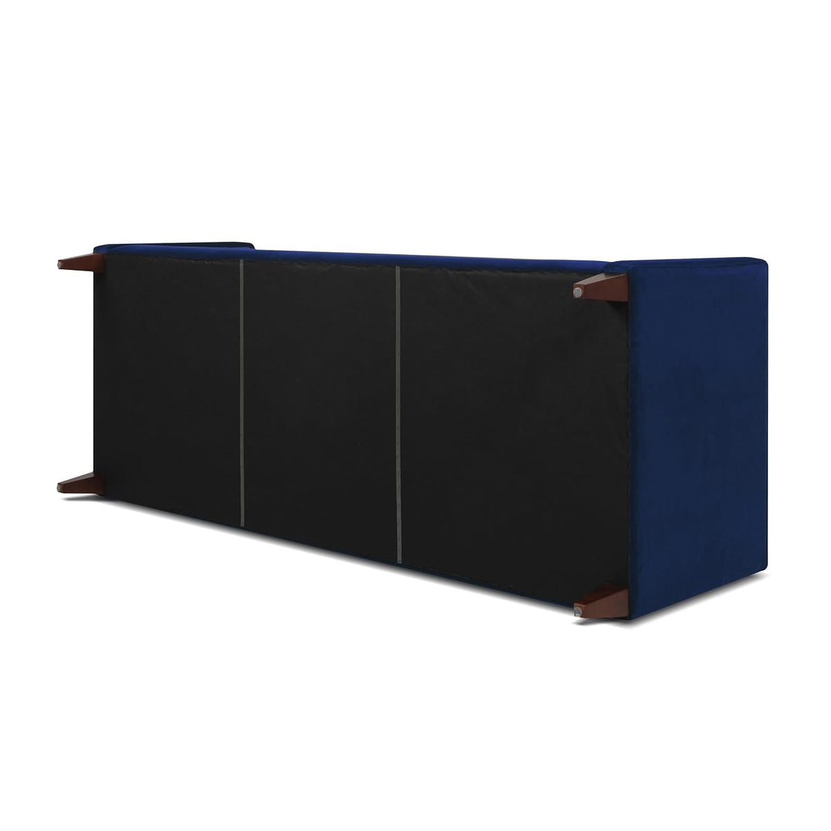 Navy Blue Velvet Tufted Sofa L82128