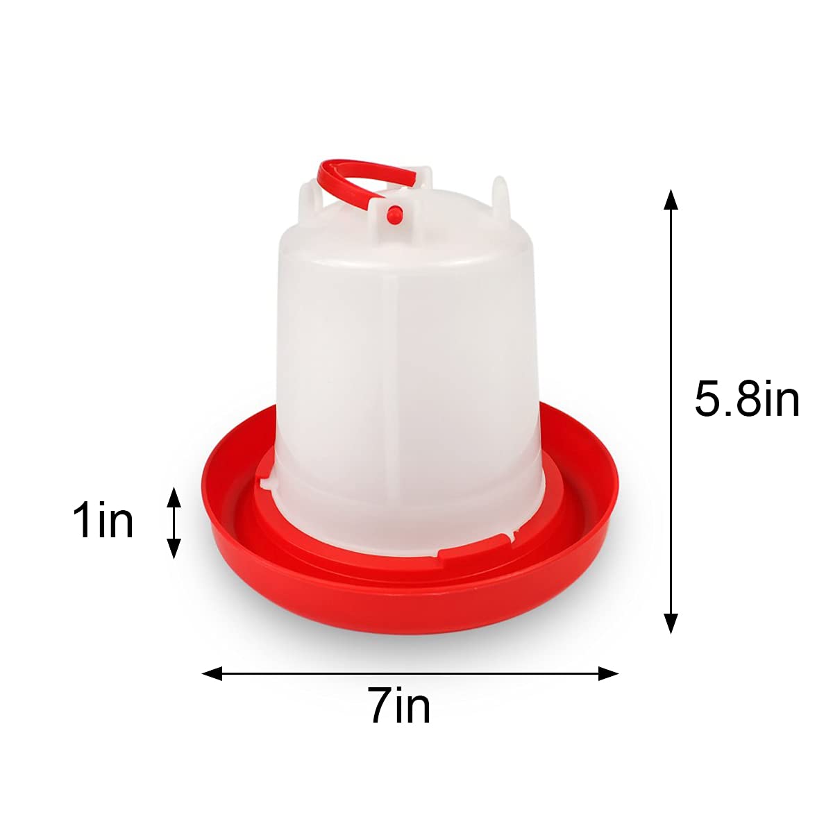 4 Pack 1 L Plastic Poultry Waterer W40403
