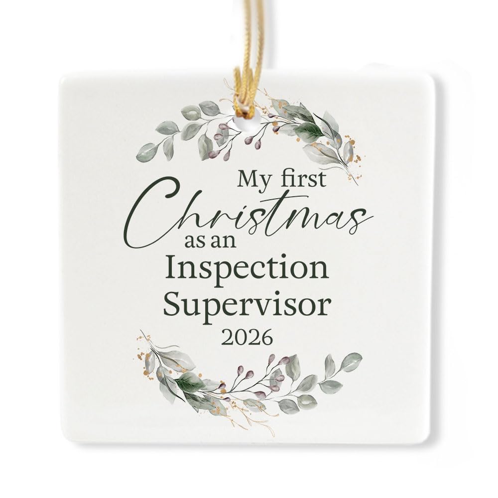 Ceramic 3-inch Square Ornament A60478