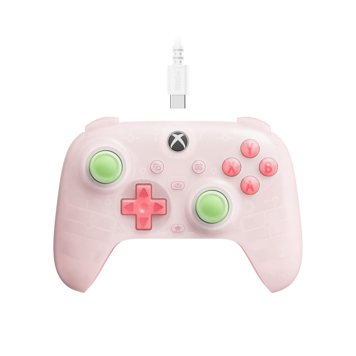 Wired Controller with RGB Lighting, Hall Effect Joysticks and Triggers, Translucent Pink V132