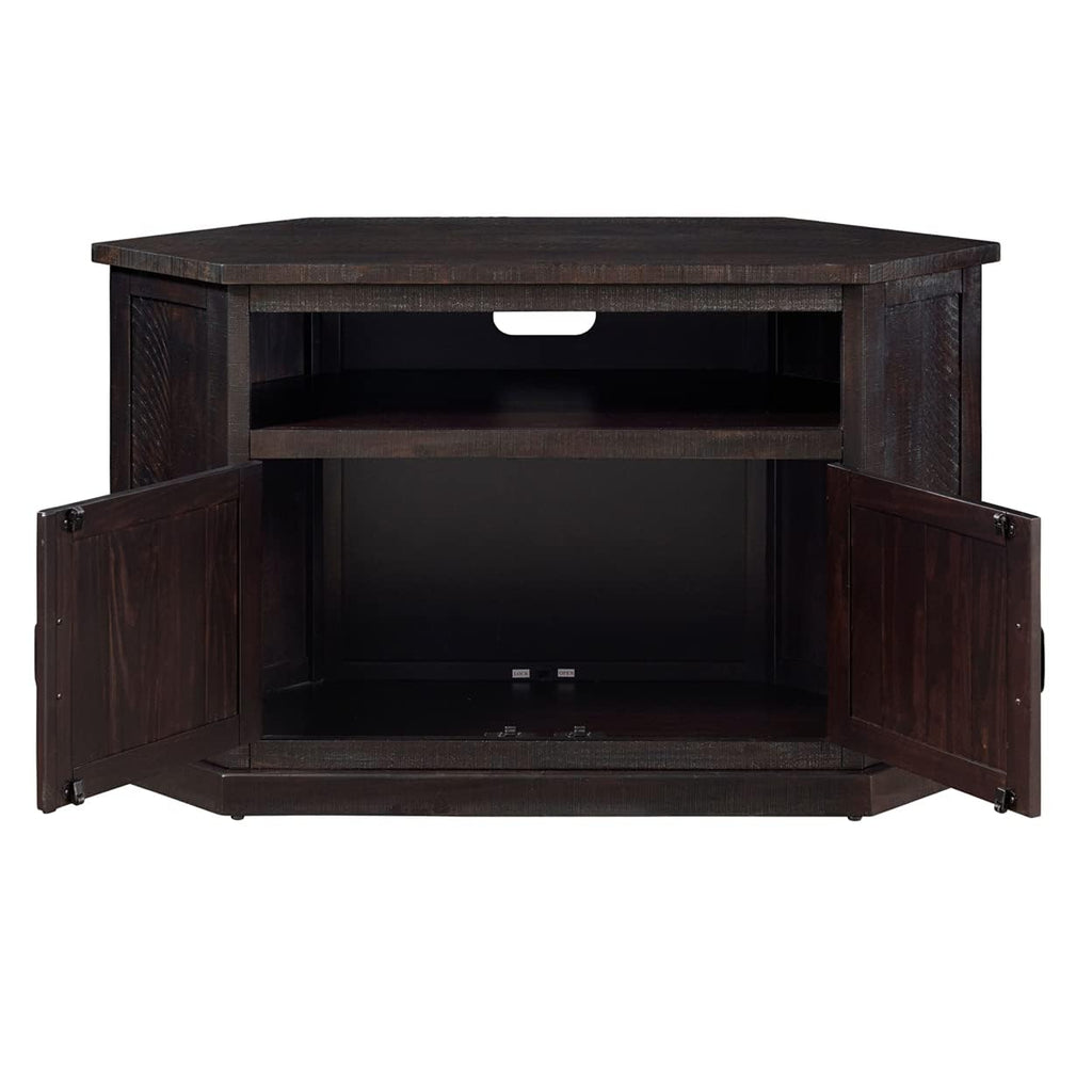 Solid Wood TV Stand with Cabinet Storage F29309