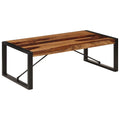 Square Rustic Solid Sheesham Wood Coffee Table Z749282