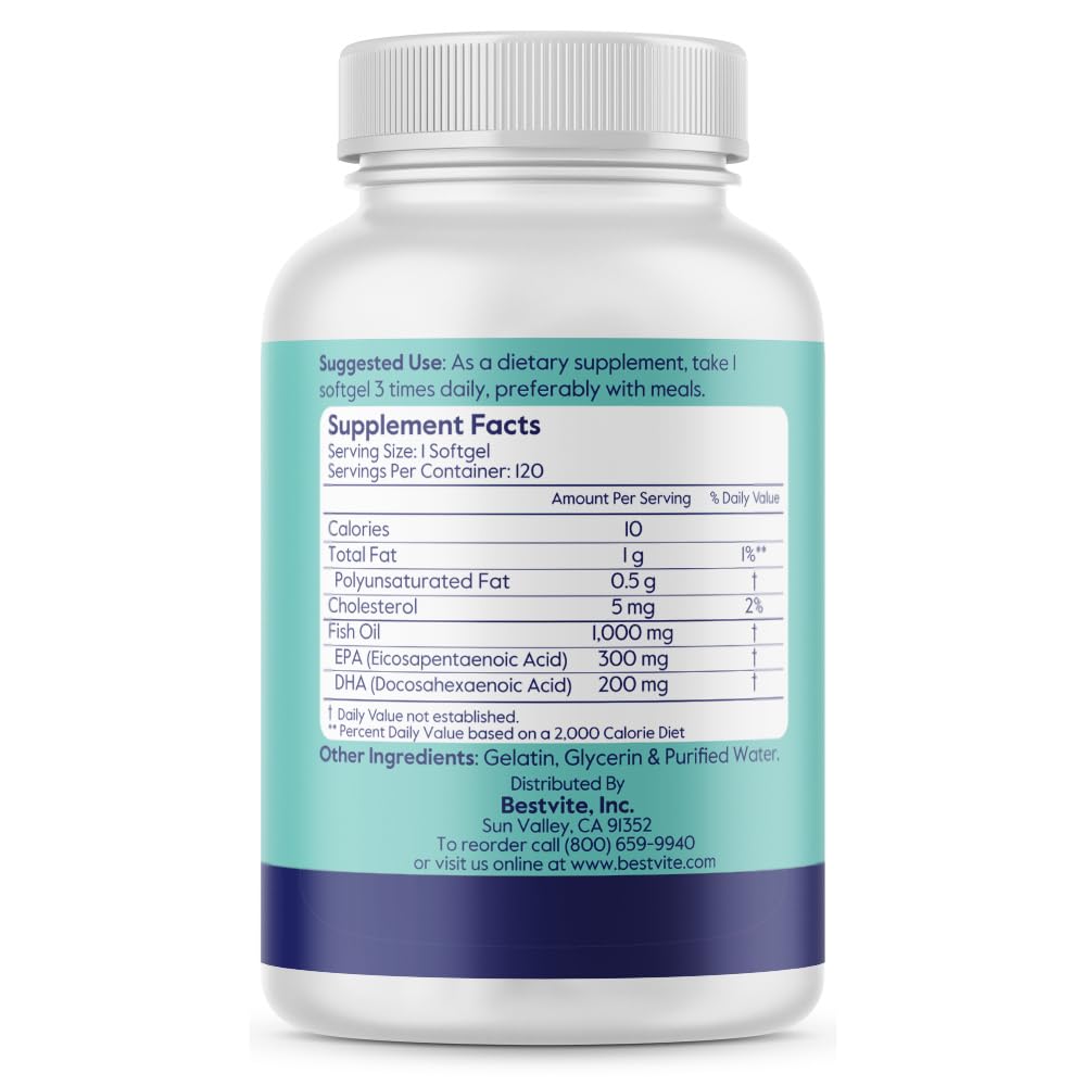 Omega-3 1000mg 120 Softgels F31387
