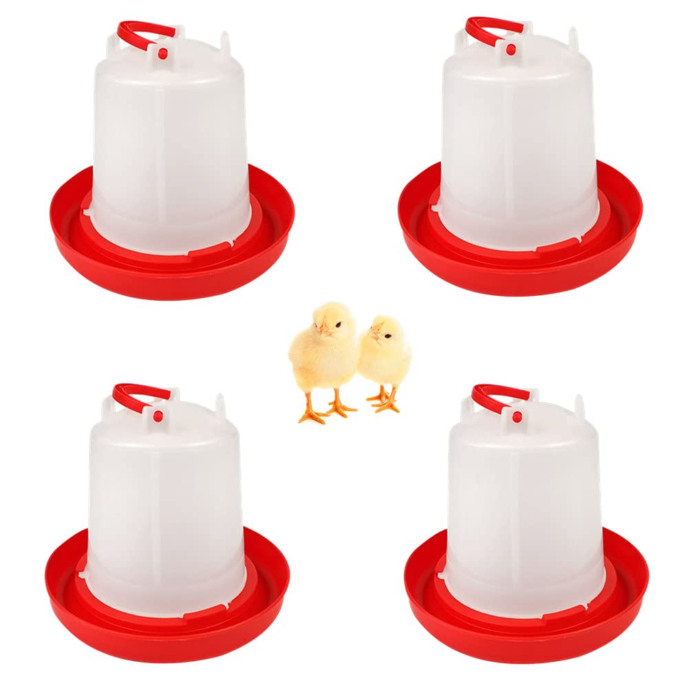 4 Pack 1 L Plastic Poultry Waterer W40403
