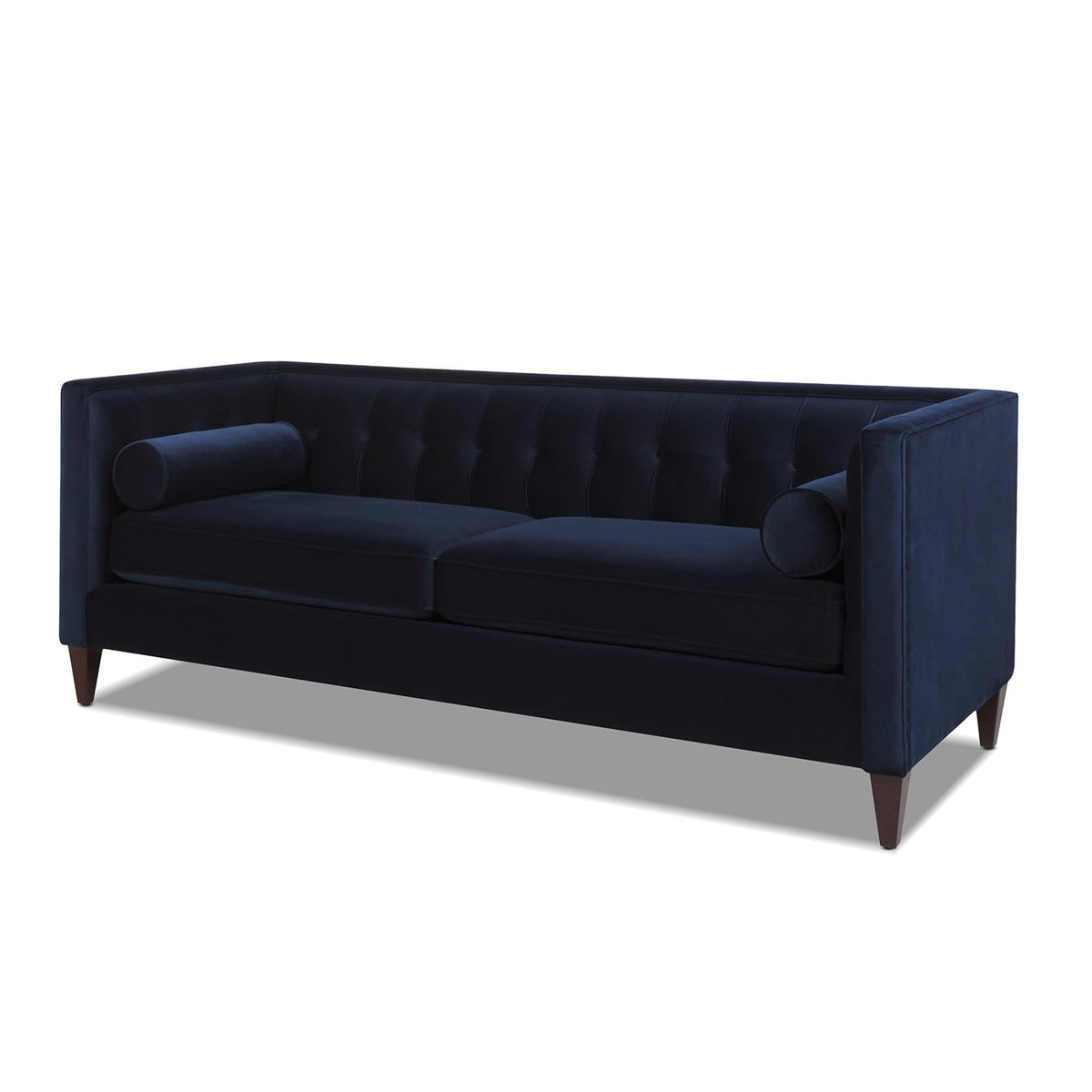 Dark Navy Blue Performance Velvet Tufted Sofa L13527