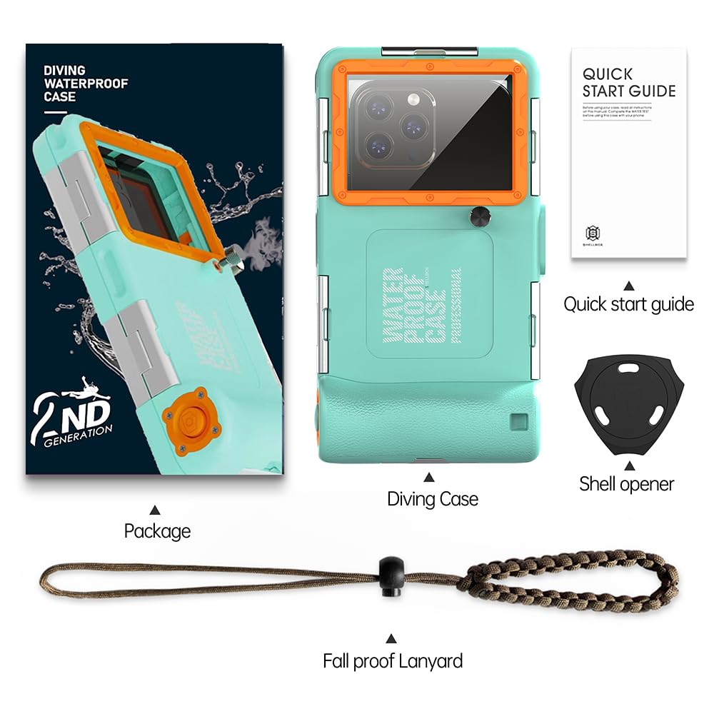 Light Blue and Orange Diving Phone Protective Case K10166