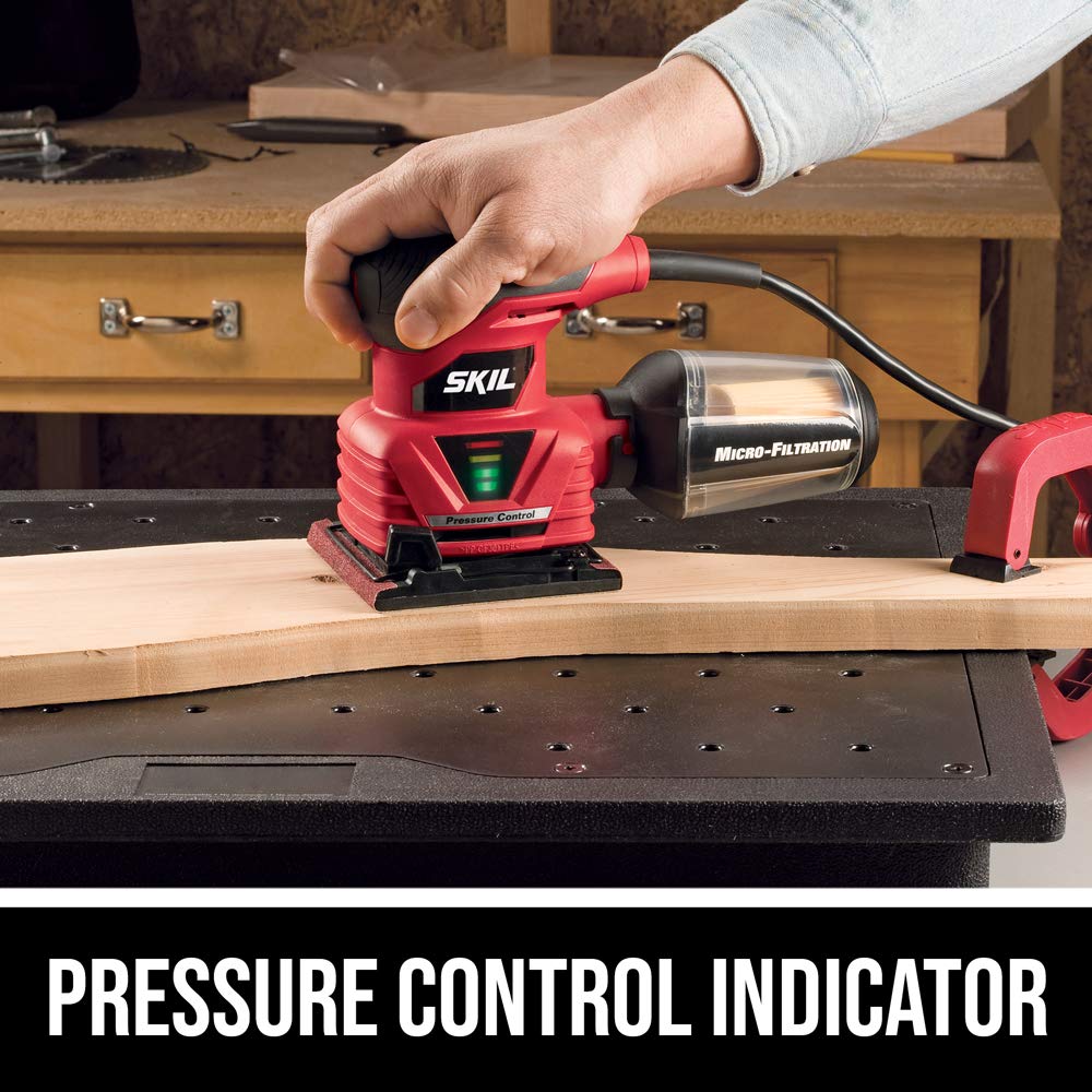 2.0 Amp 1/4 Sheet Palm Sander with Pressure Control A620