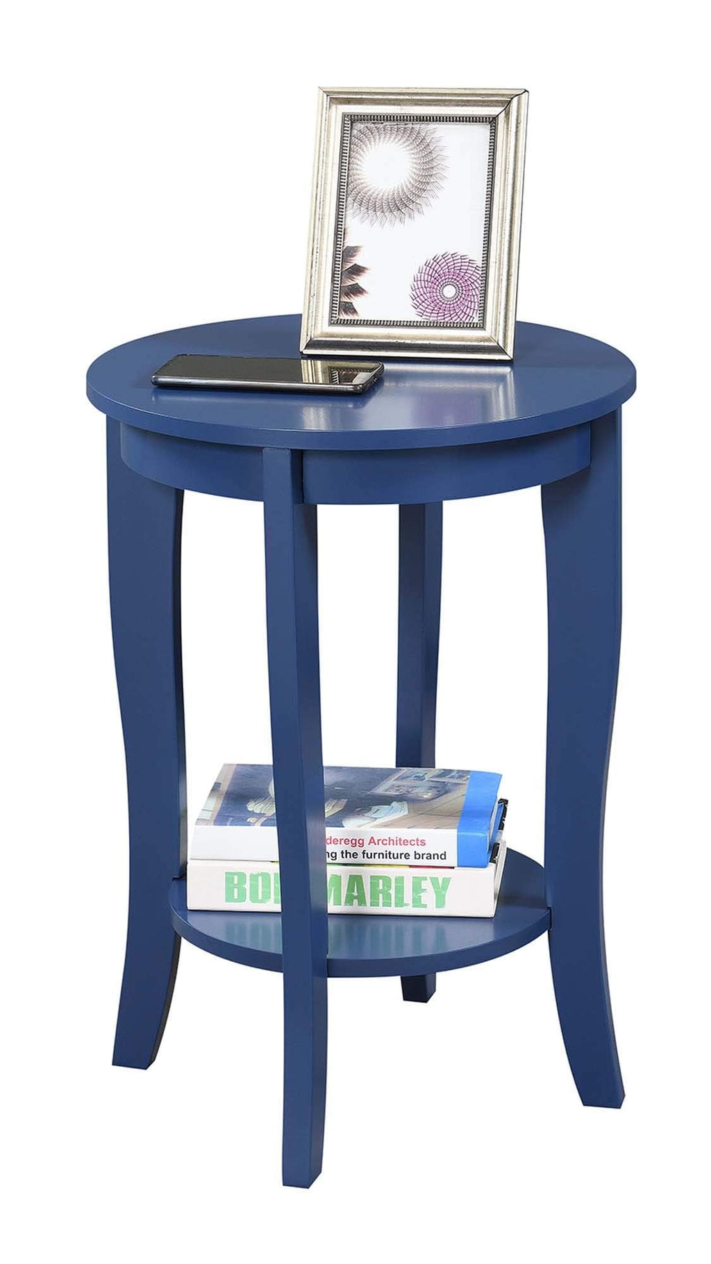 Cobalt Blue Round End Table H353