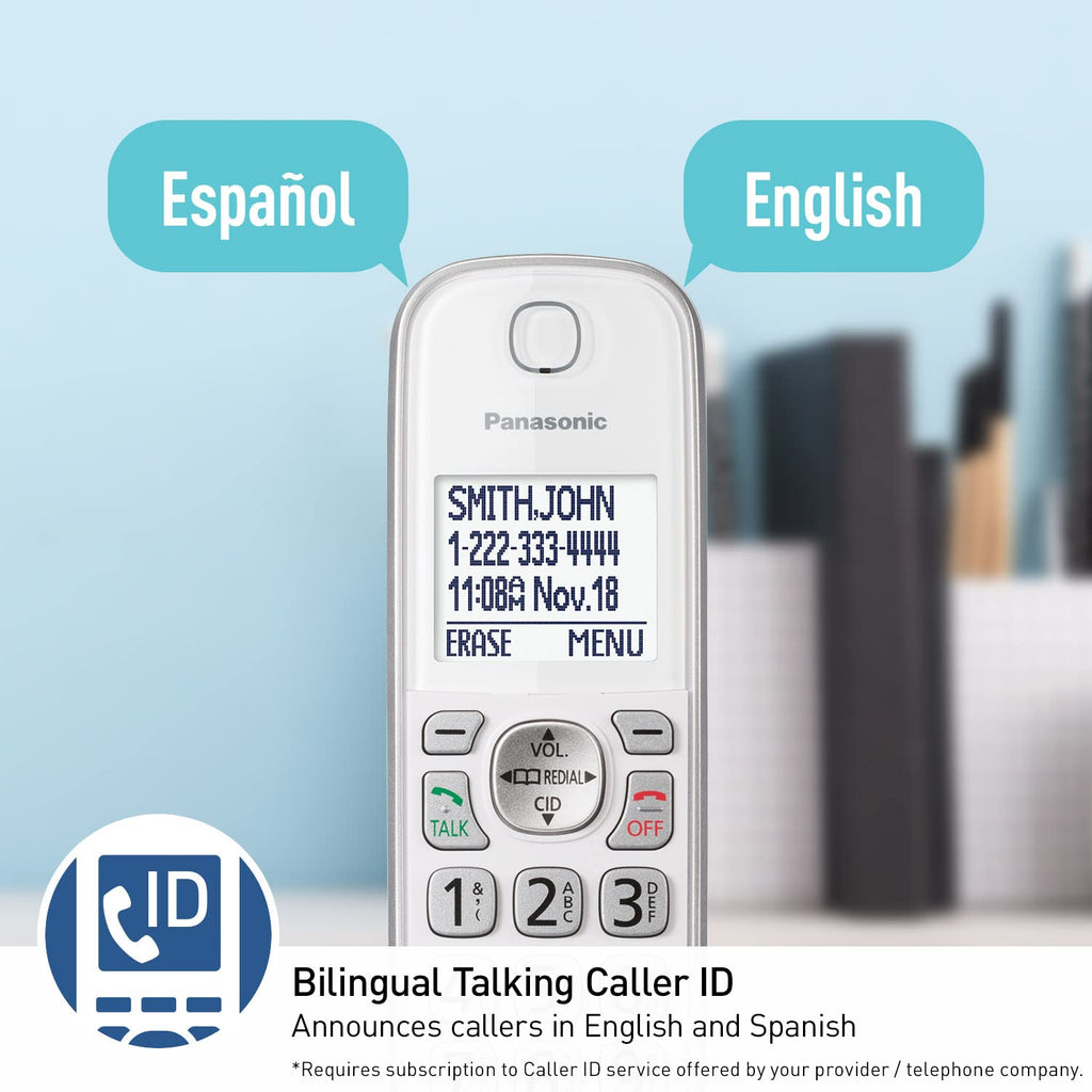 Expandable Cordless Phone with Answering Machine and Call Block, 2 Handsets L349618