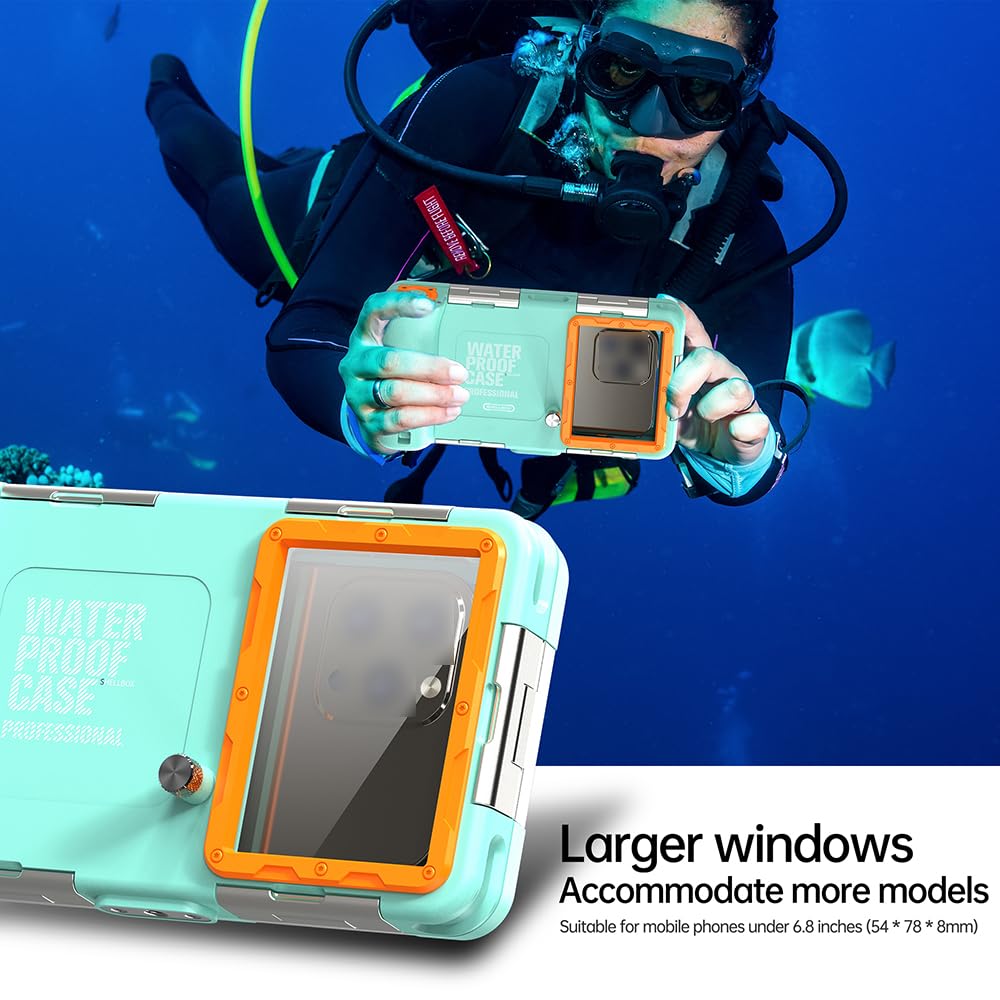 Light Blue and Orange Diving Phone Protective Case K10166