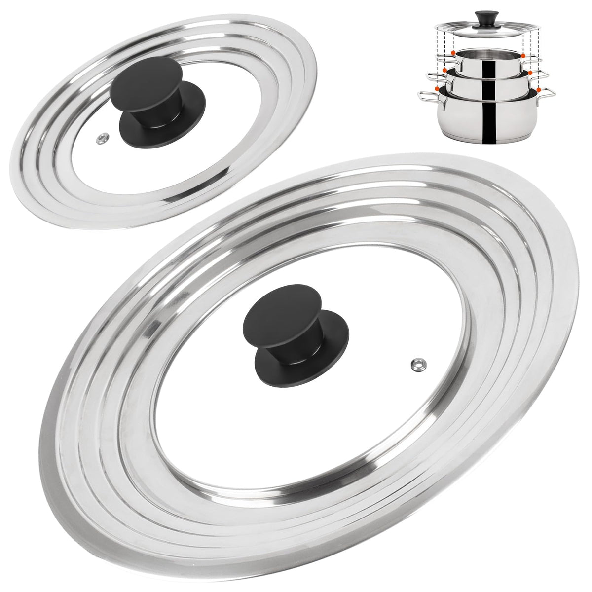 Tempered Glass Cookware Lids K258755