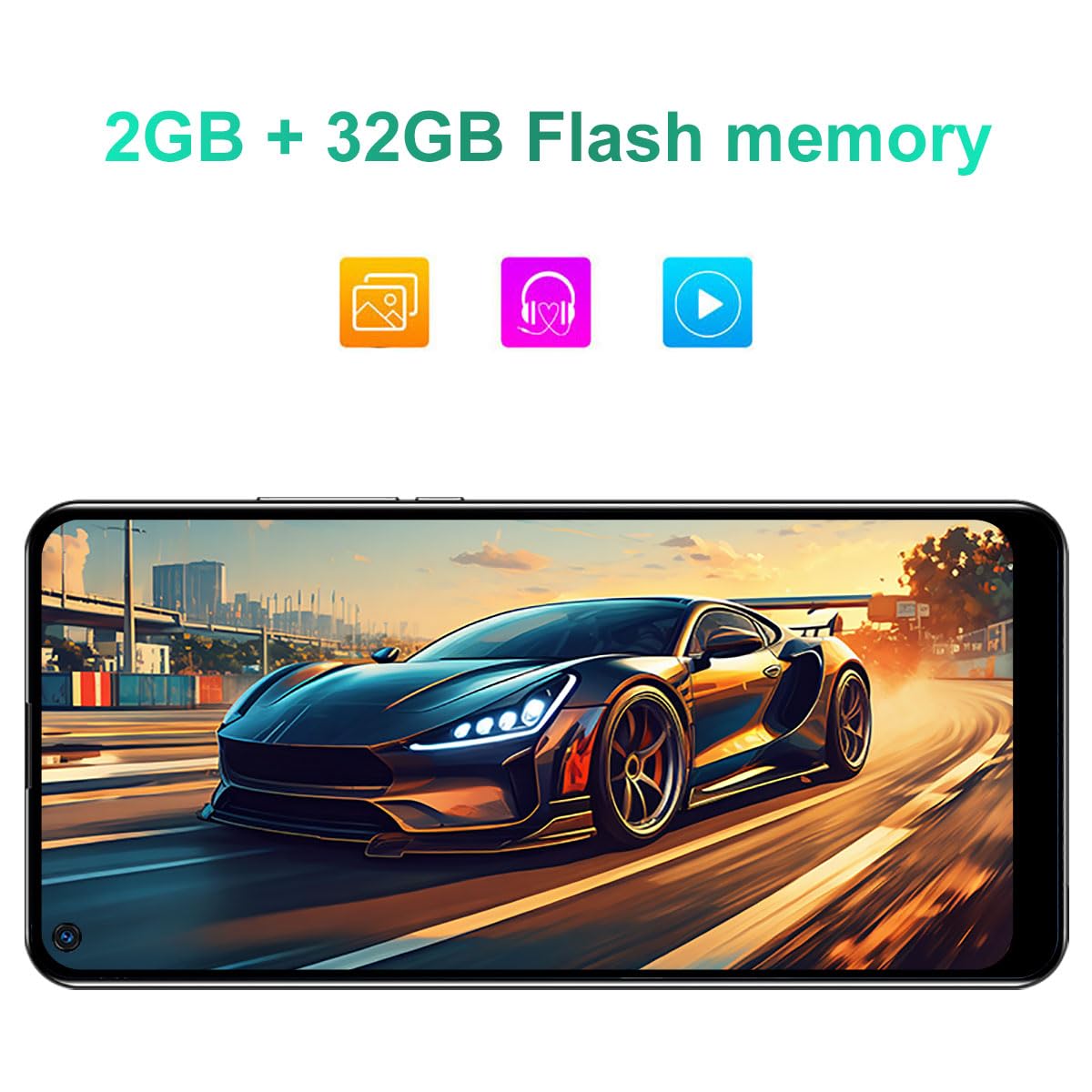 2G+32G Unlocked Android Smartphone with 6.35" HD Display A7739