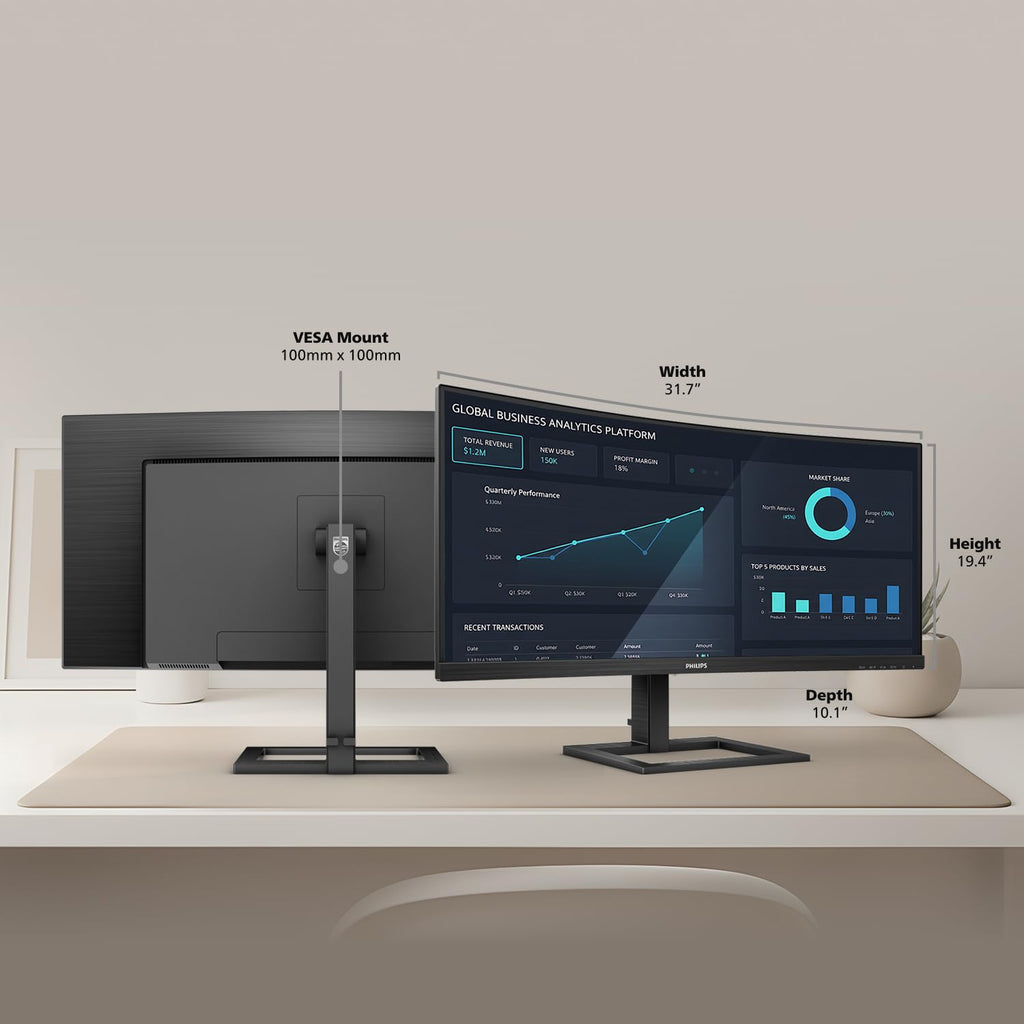 34 Inch Curved UWQHD Computer Monitor G26288