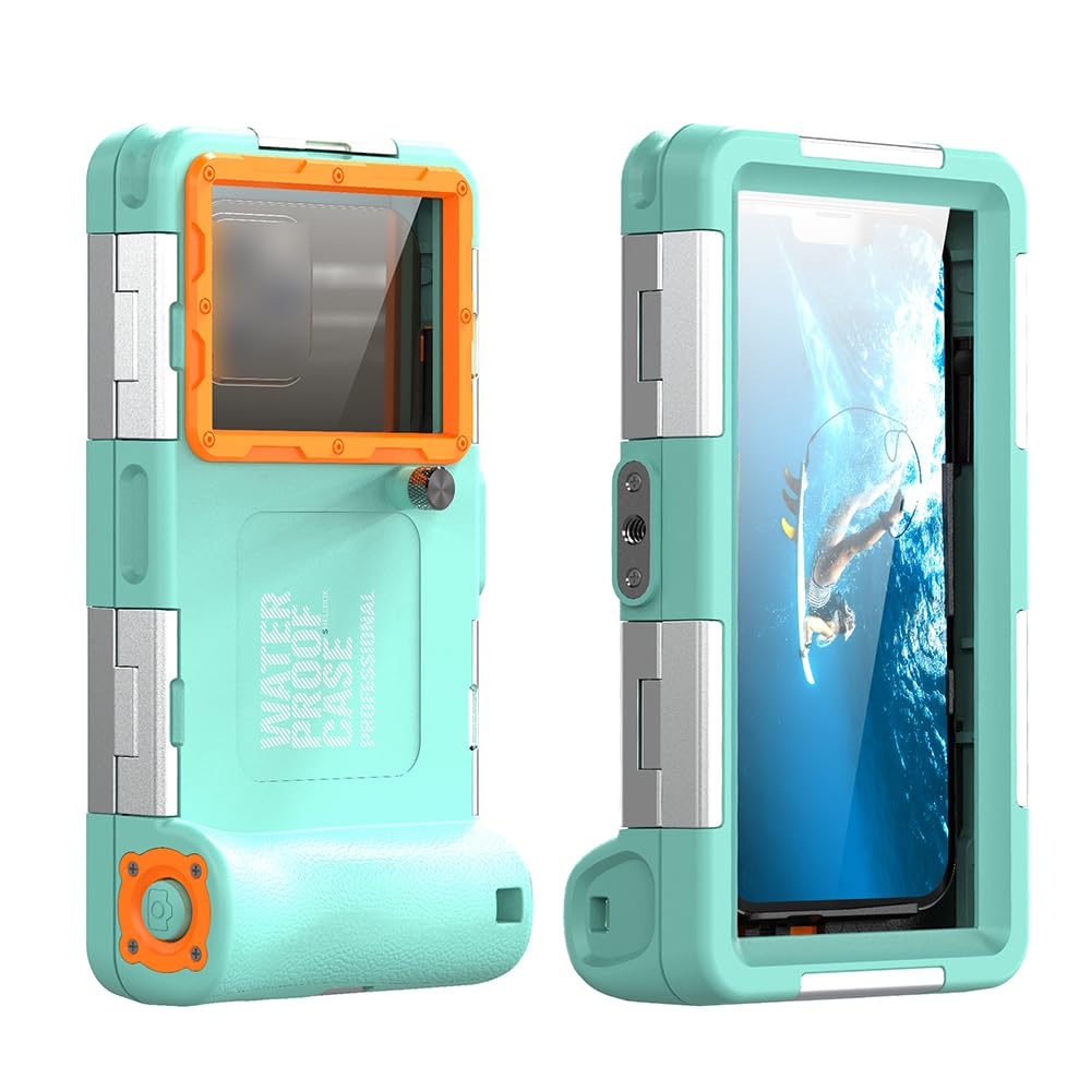 Light Blue and Orange Diving Phone Protective Case K10166