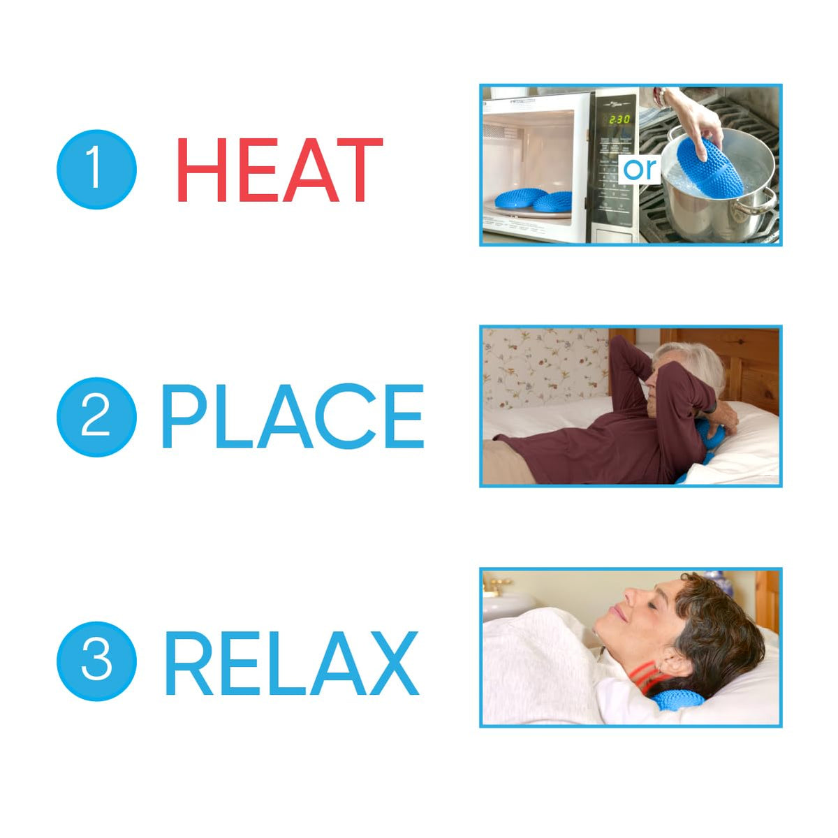 Heatable Full Body Massage Pad with Heat, Pack of 2 E536877