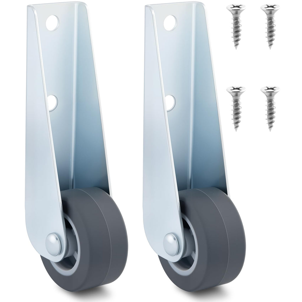 2 Pcs Rubber Swivel Casters M239069