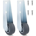 2 Pcs Rubber Swivel Casters M239069