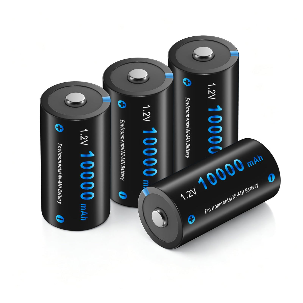 4 Pack Rechargeable D Batteries 10000mAh K89073