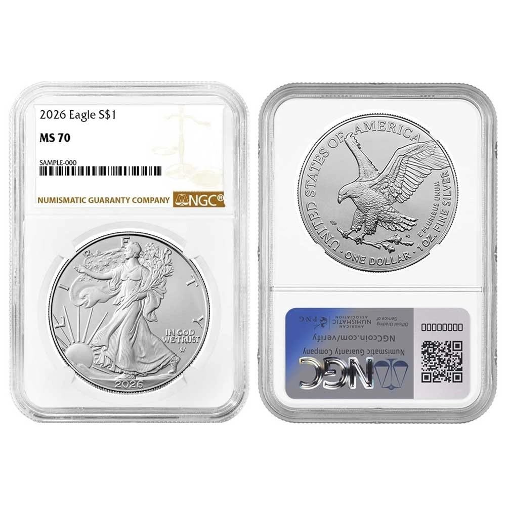 2026 $1 American Silver Eagle MS70 Legal Tender L83091