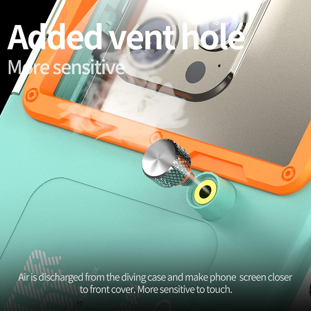 Light Blue and Orange Diving Phone Protective Case K10166