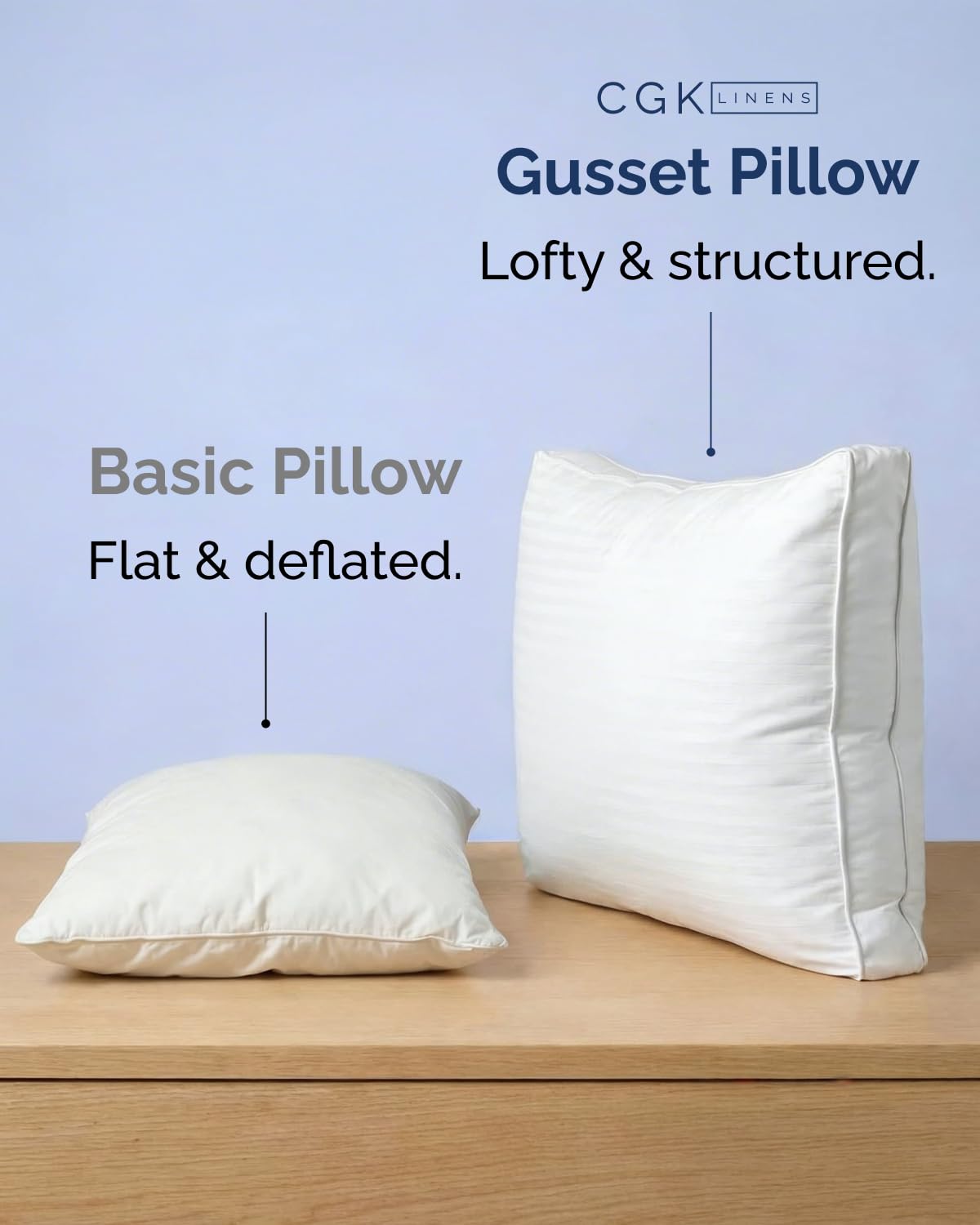 King Size Gusset Pillows Set of 2 F424725