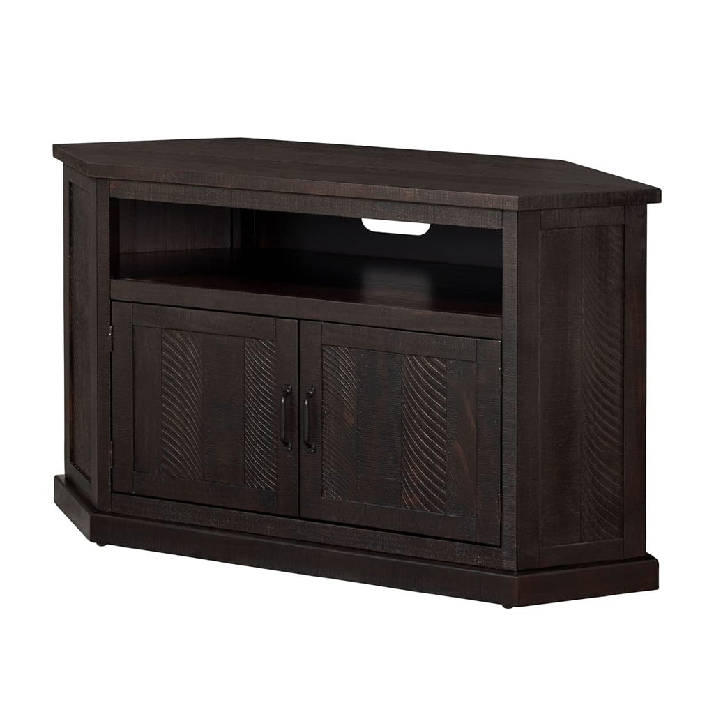 Solid Wood TV Stand with Cabinet Storage F29309