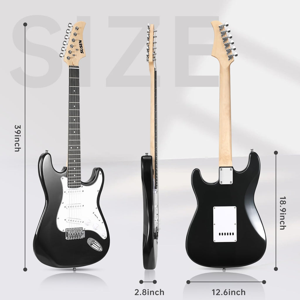 39 Inch Solid Full-size Electric Guitar with Amplifier Bag J747