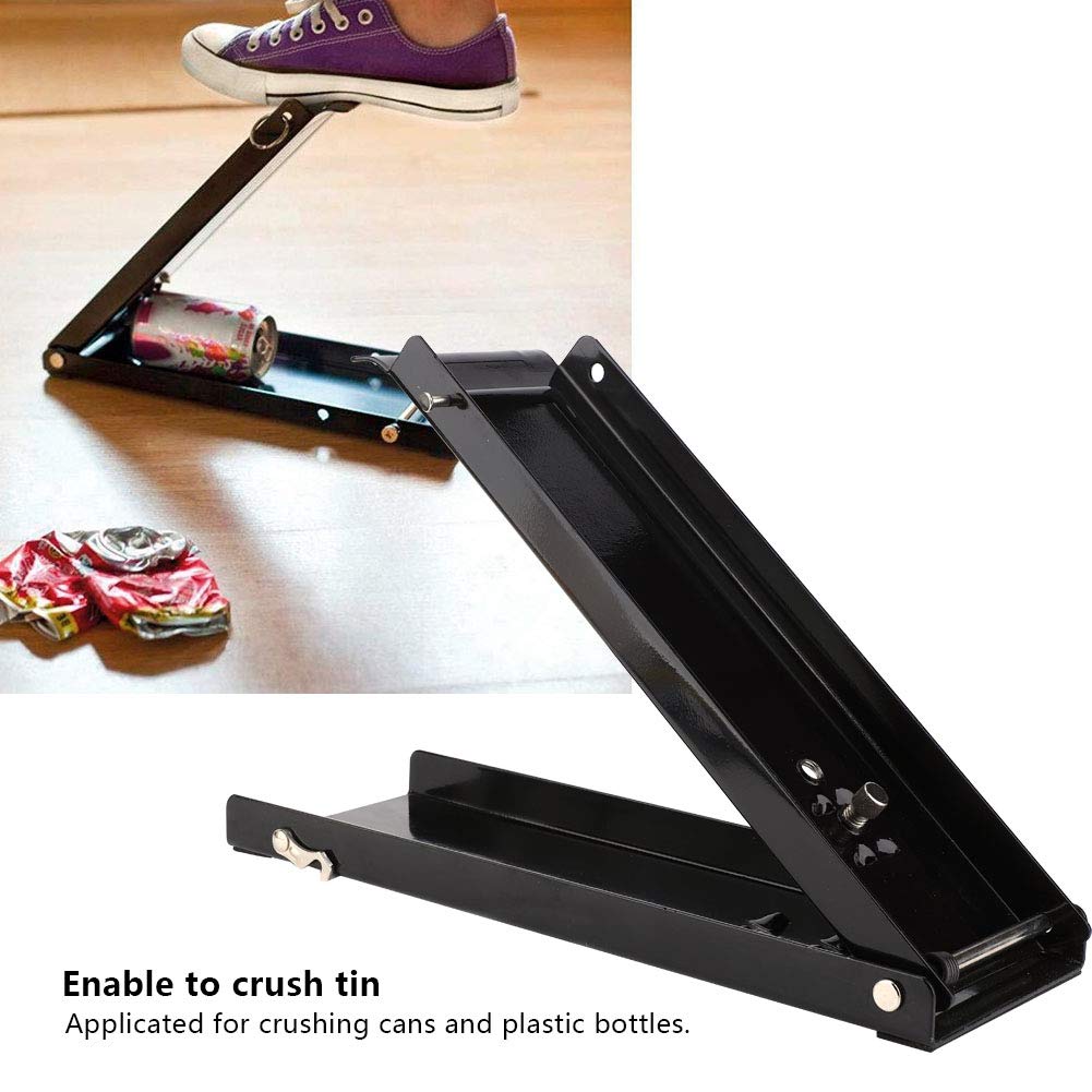 Black 16 oz Pedal Can Crusher R559