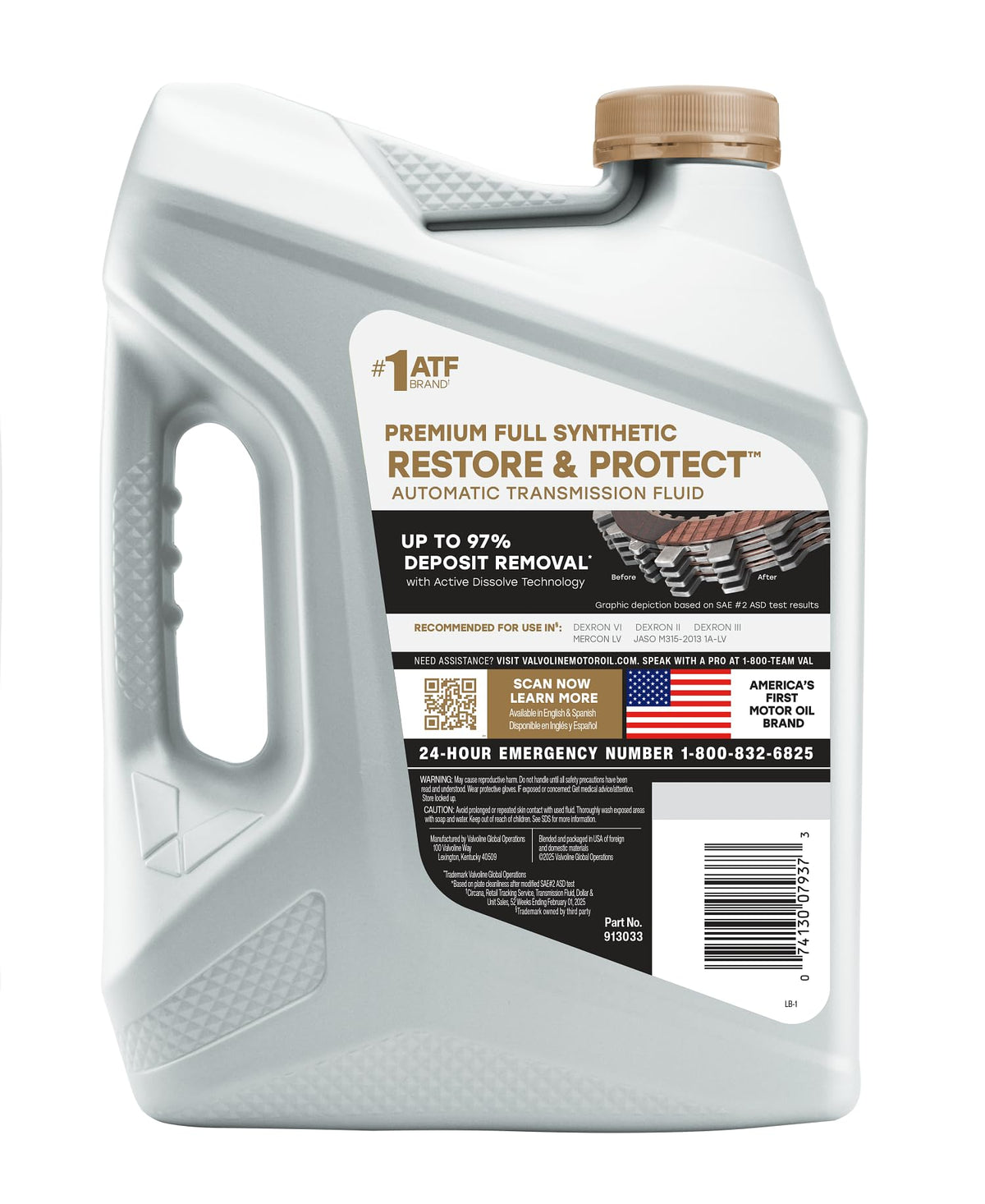 Full Synthetic Automatic Transmission Fluid ATF 1 Gallon R316514