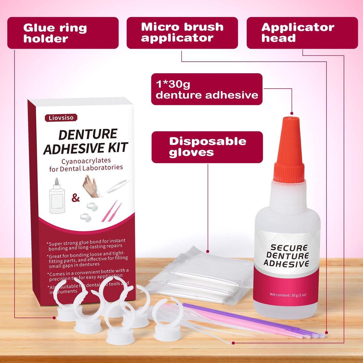 Dental Lab Instant Bonding Dental Glue 1oz F670130