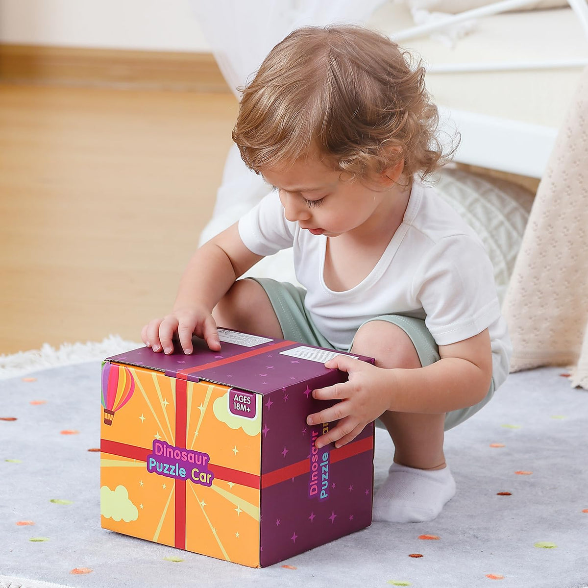Montessori Wooden Activity Cube Toys S1119