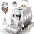 XXL Stainless Steel Sifting Litter Box with Lid U7177
