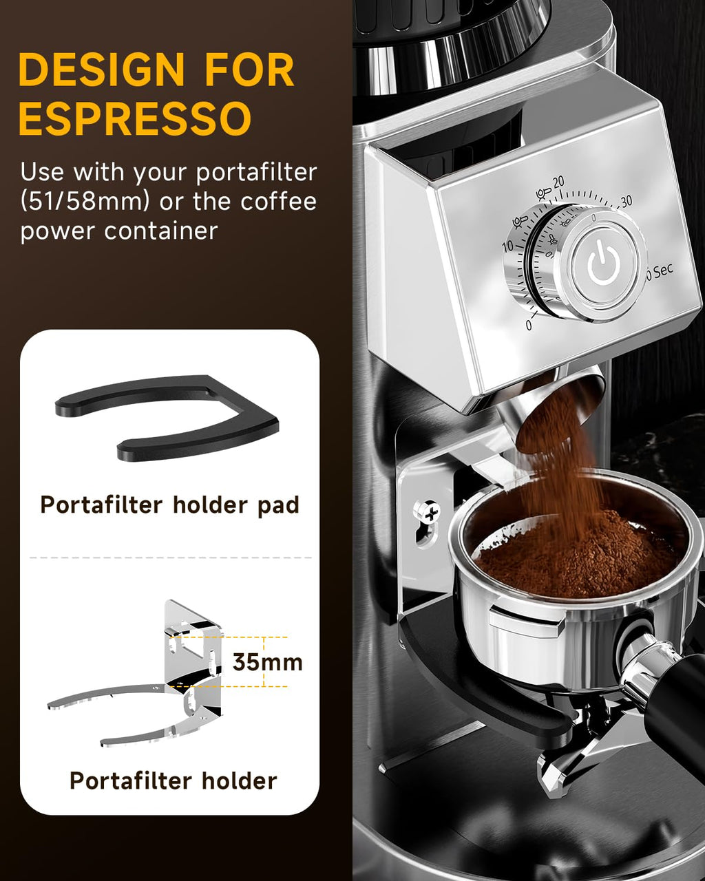Conical Burr Espresso Grinder P222