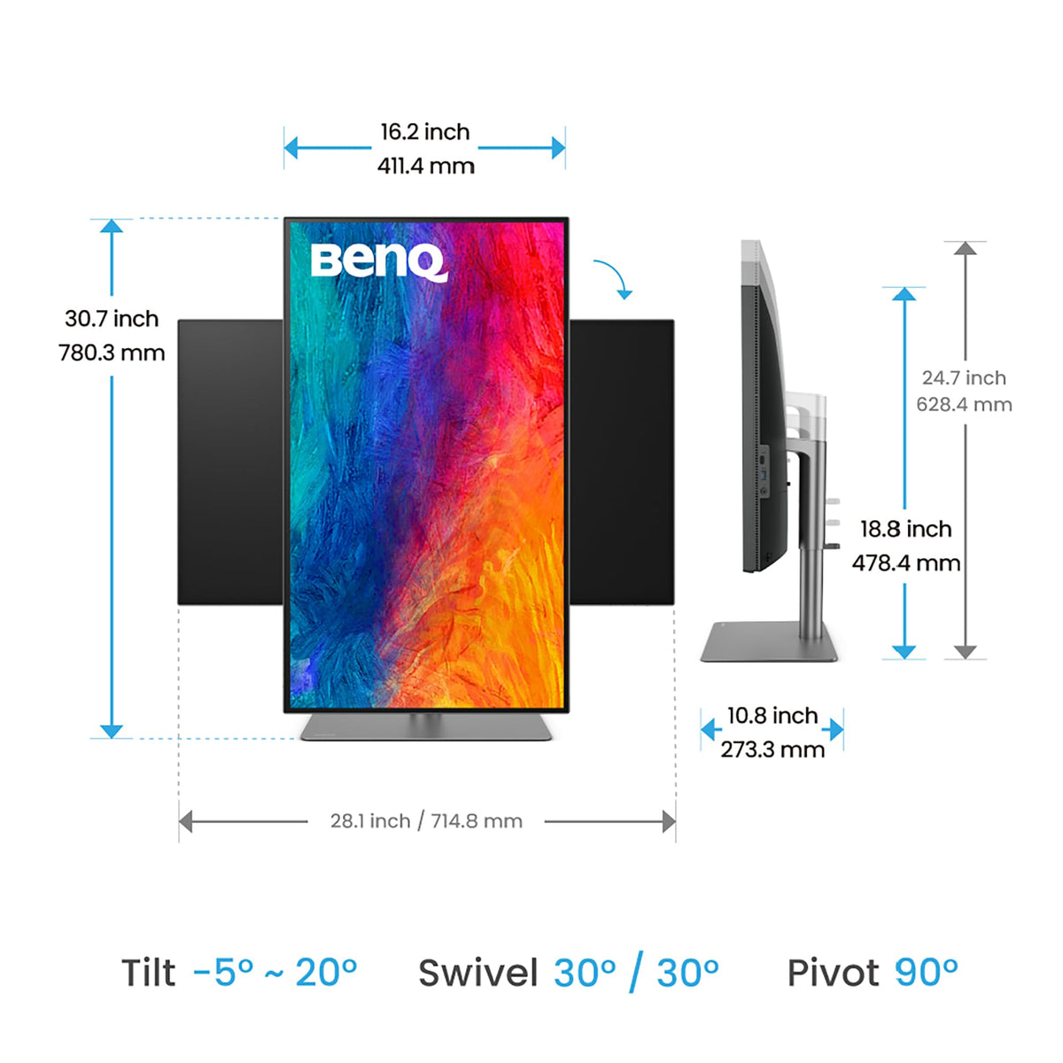 32 Inch 4K IPS Black UHD Thunderbolt Monitor U31121