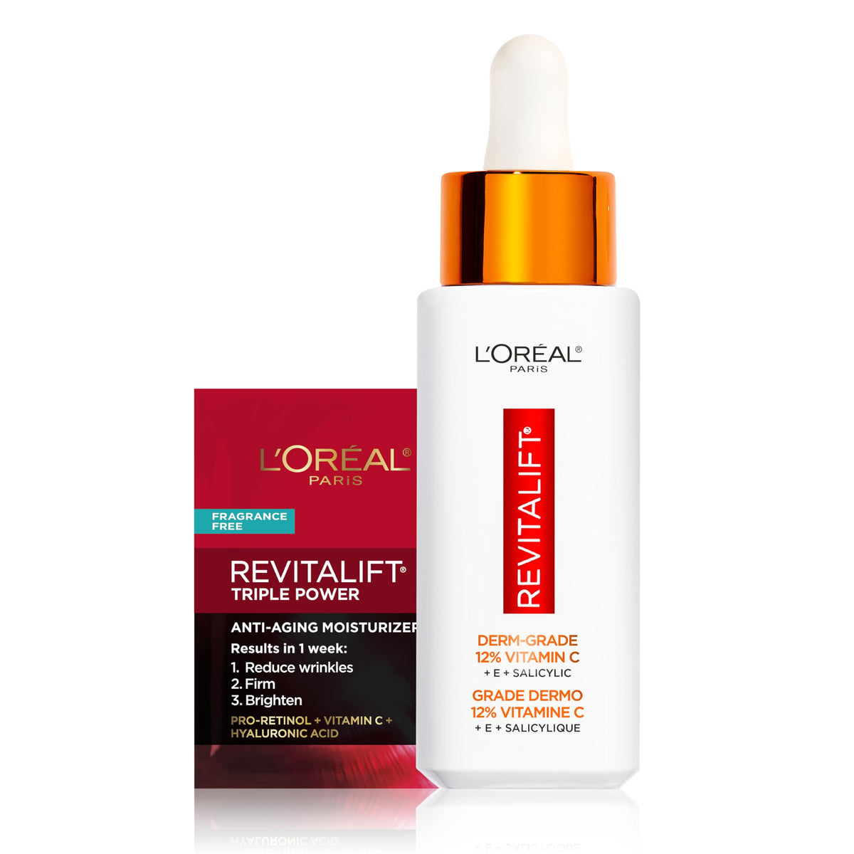 Vitamin C Brightening Face Serum with Vitamin E, Salicylic Acid, 1 oz E9079