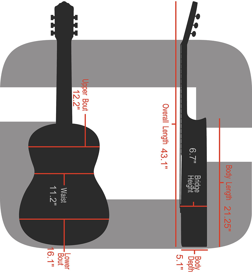 Fiberglass Dreadnought Acoustic Guitar Case Z8242