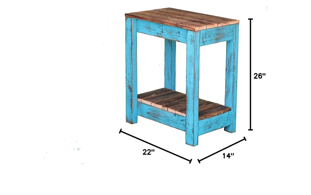 Turquoise Combo End Table L555333