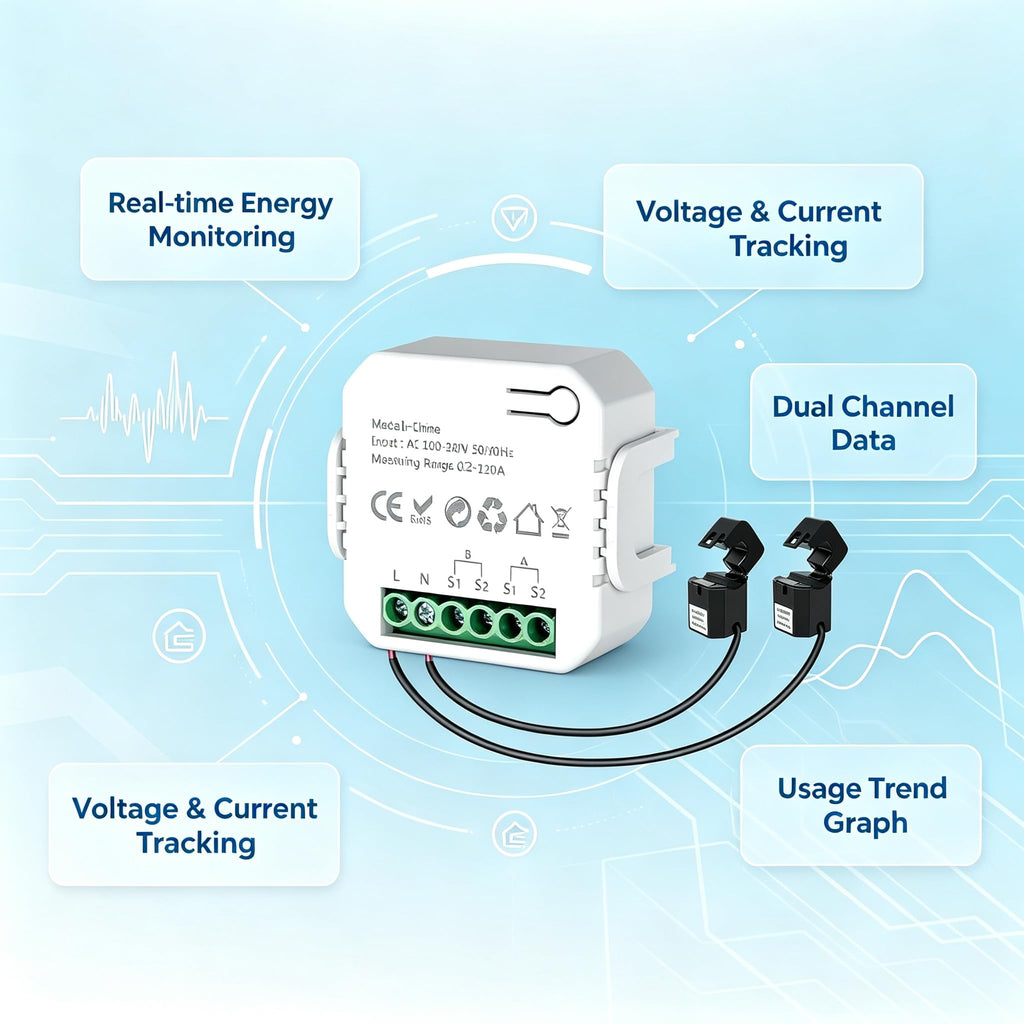 Smart Home Energy Monitor 2x120A Dual Channel U598965