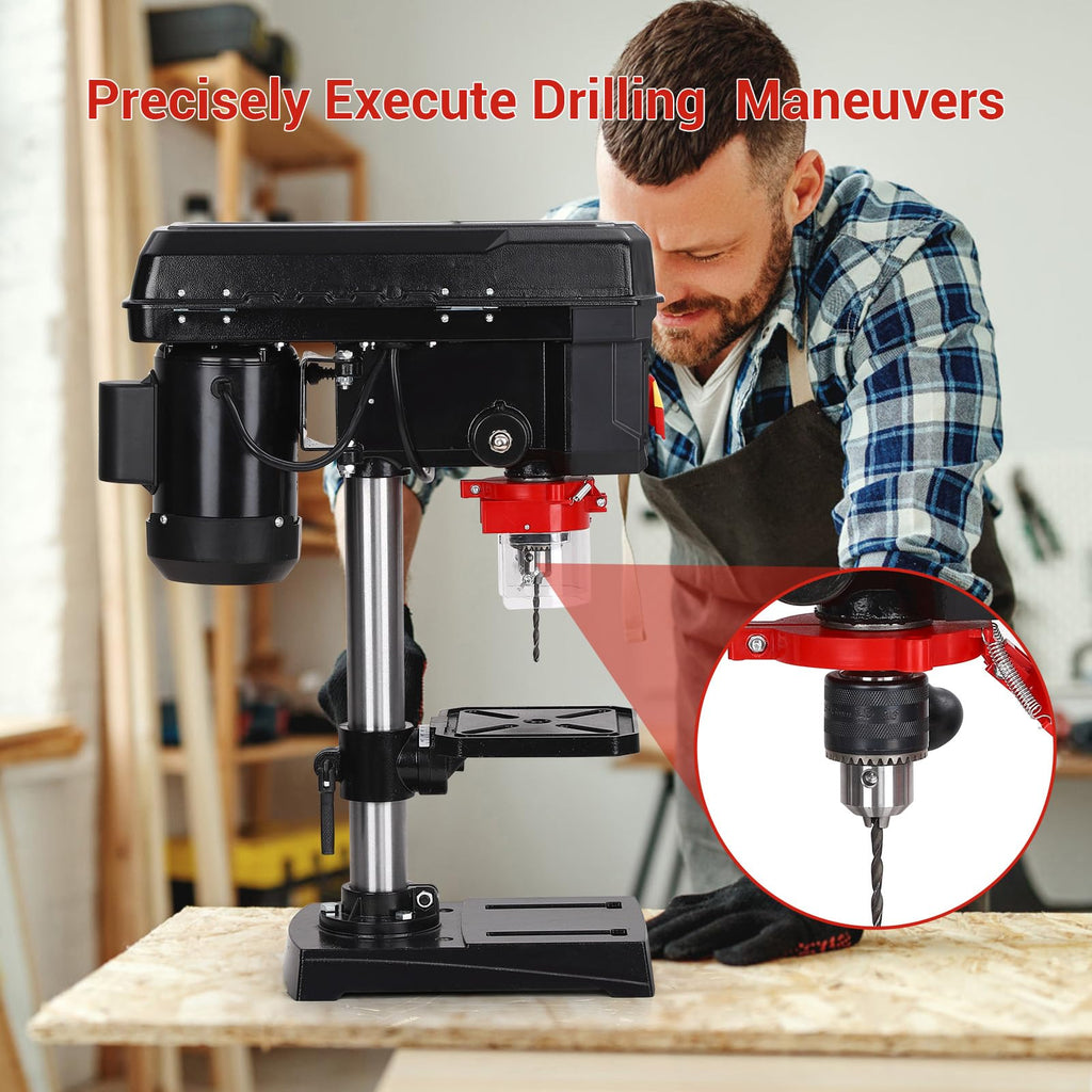 8 Inch 2.5A Benchtop Drill Press with 5 Speed Adjustable J78926