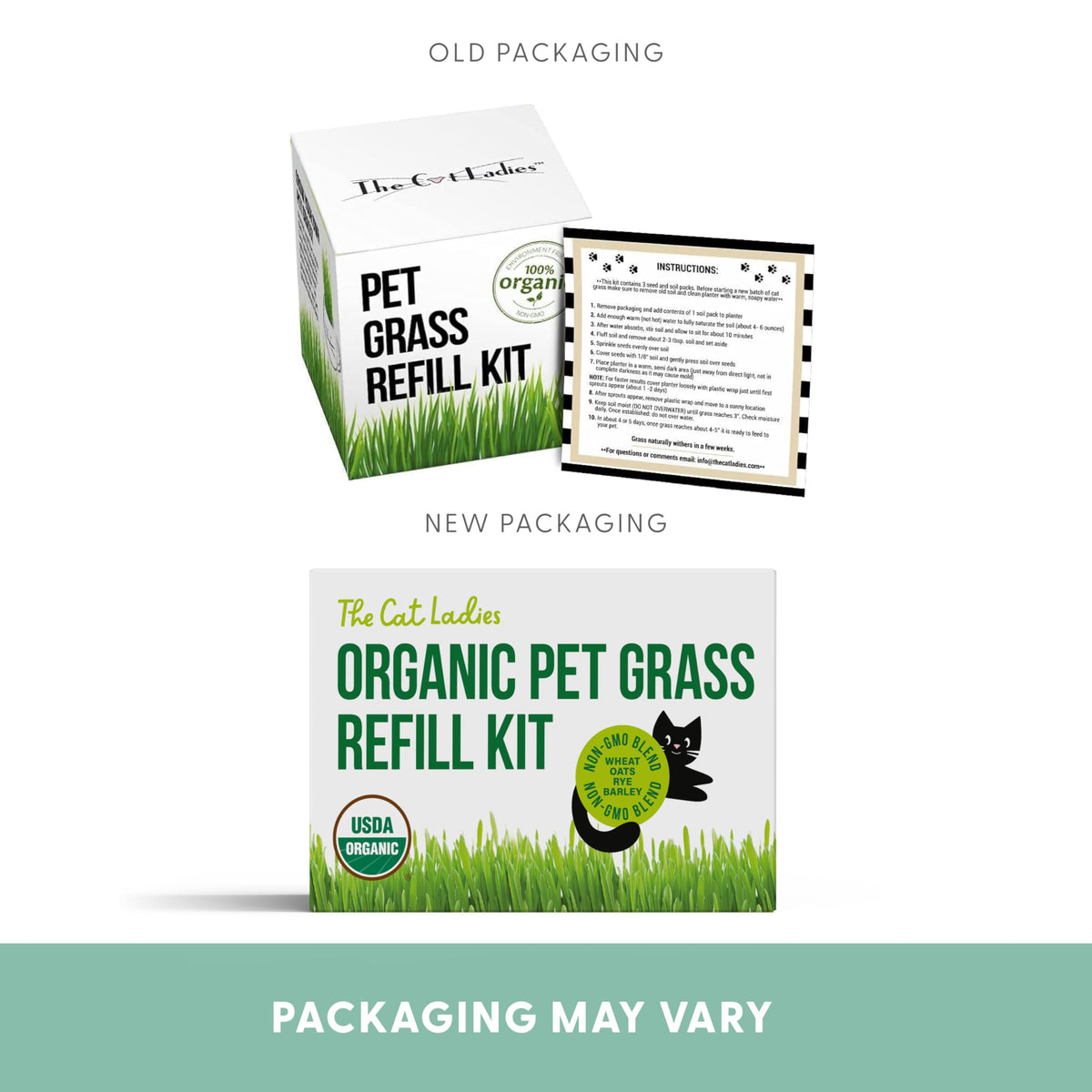 Organic Cat Grass Seed and Coco Coir Soil Disks 3 Pack Q50960