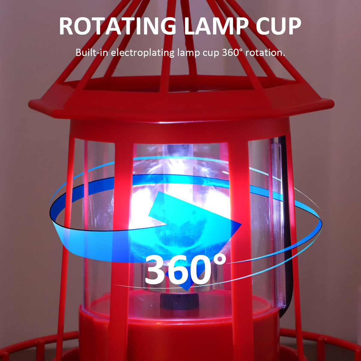 Solar Rotating Lighthouse Landscape Light P675777