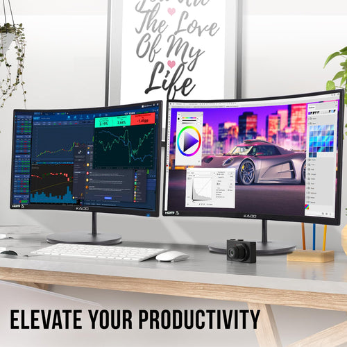 24" Curved 75Hz Computer Monitor 2-Pack Z321