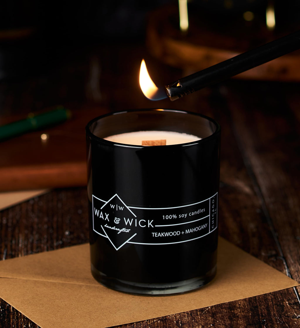 12oz Soy Wax Double Wood Wick Scented Candle L997