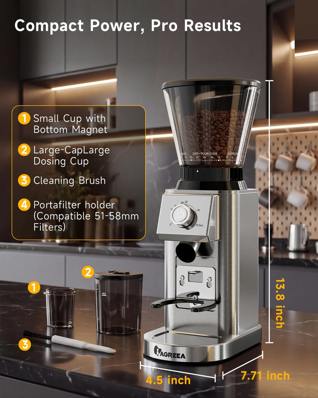 Conical Burr Espresso Grinder P222
