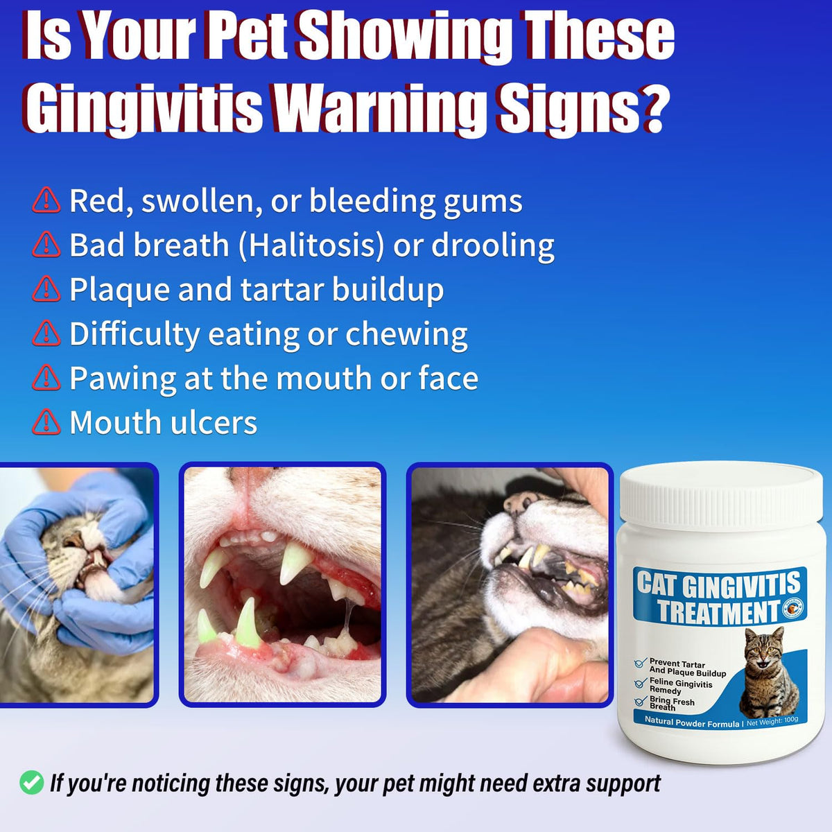 Natural Cat Dental Powder T2272