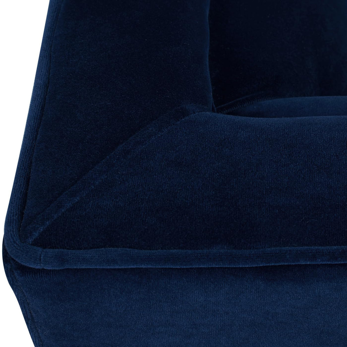 Navy Blue Velvet Tufted Sofa L82128