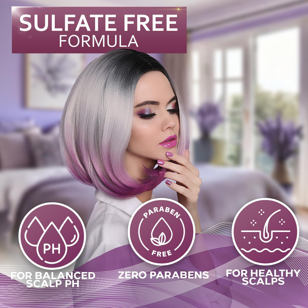 Color Safe Shampoo and Conditioner Set Sulfate Paraben Free M7583