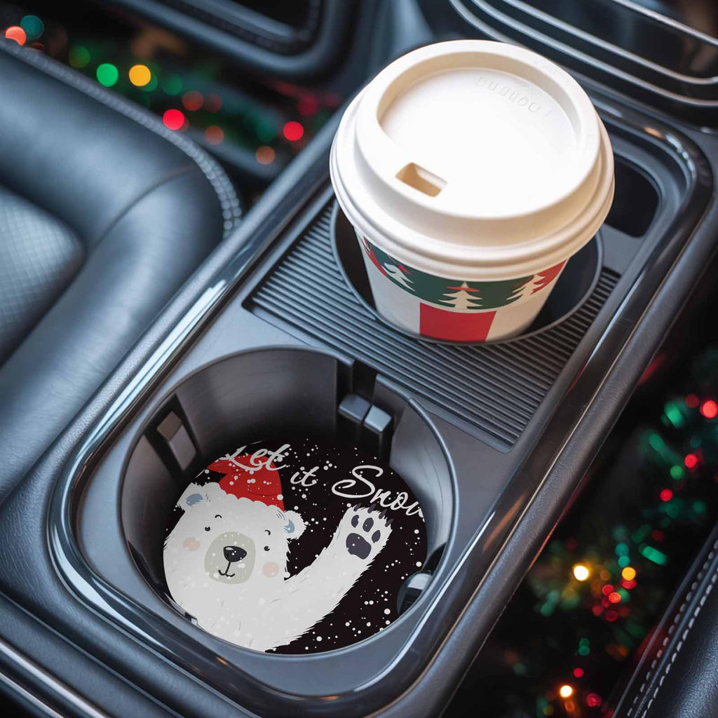 Absorbent Ceramic Stone Car Coasters Set of 2 Q151