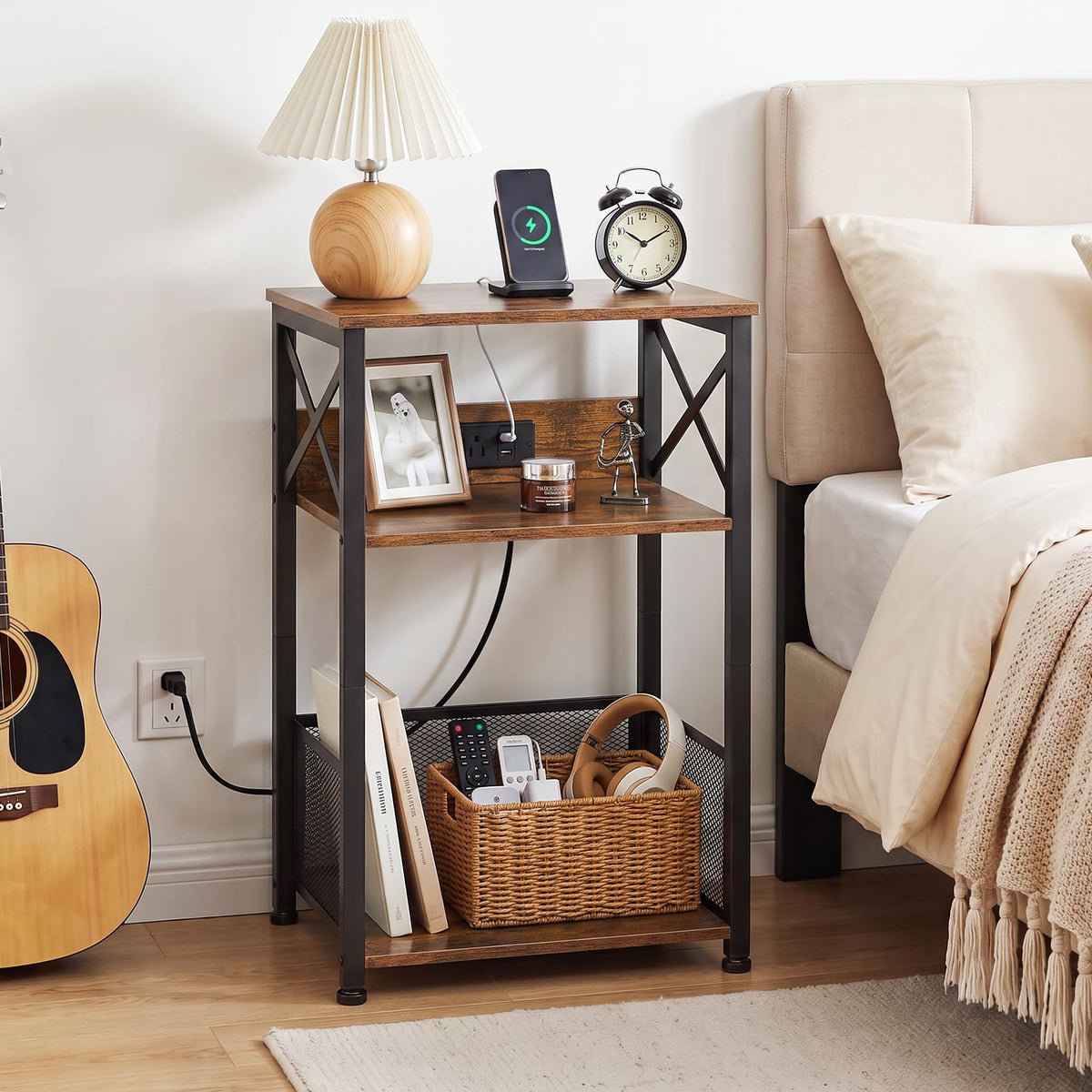 Record Player Stand with Charging Station V455448